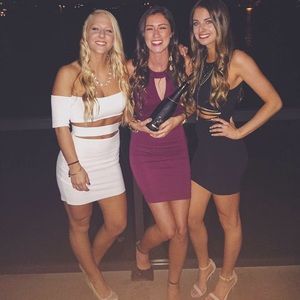 Black tight fitted dress